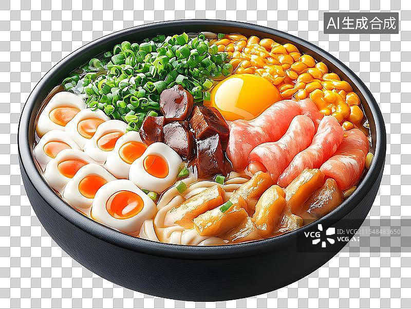 【AI数字艺术】3D卡通火锅等美食类元素图片素材