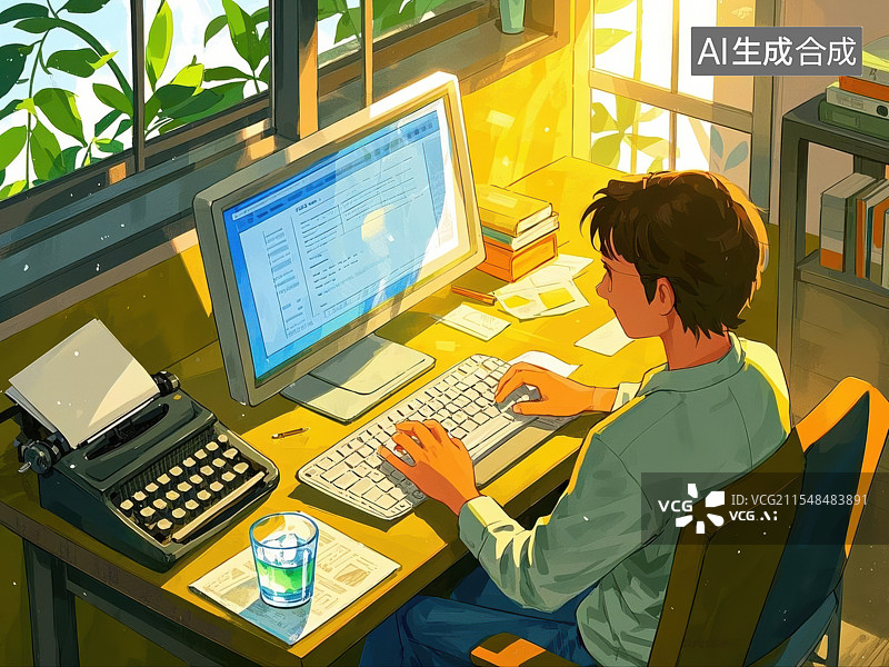 【AI数字艺术】办公室里的团队协作，商务会议中的高效沟通图片素材