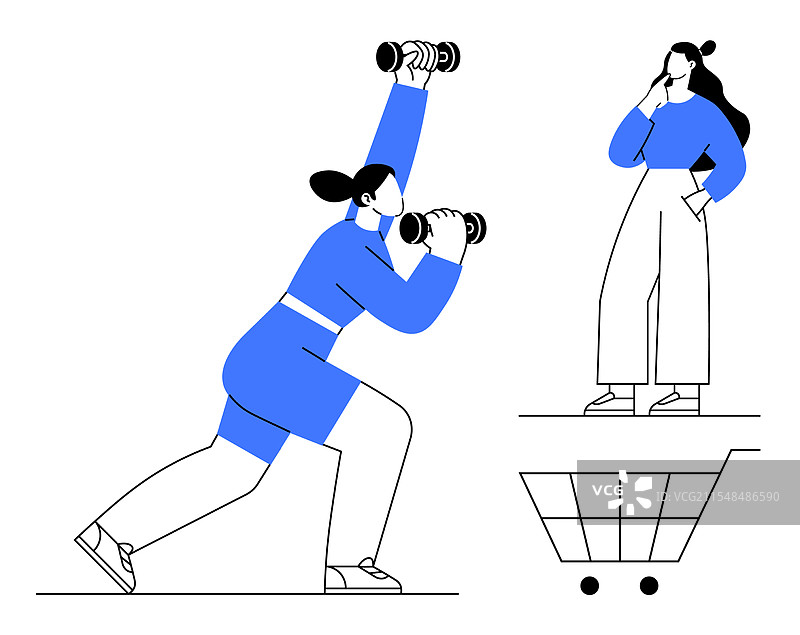 锻炼动力与健康生活方式二图片素材