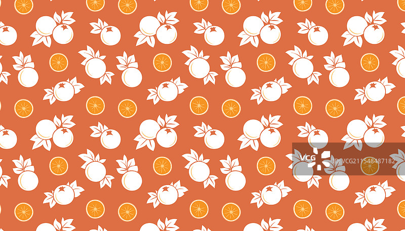 无缝图案与迷你橙供您设计使用图片素材