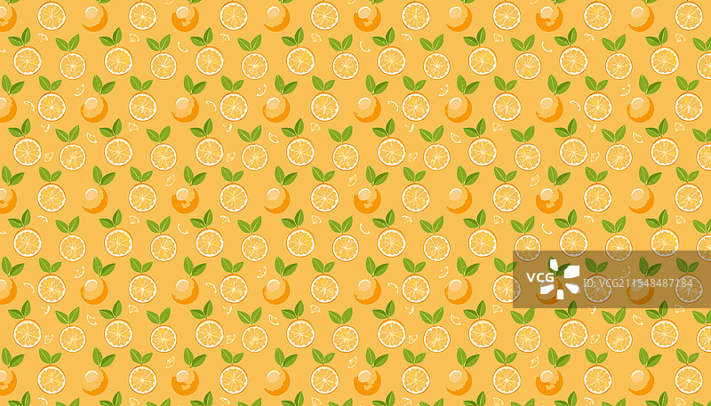 黄色背景上的马蒙西略水果无缝图案图片素材
