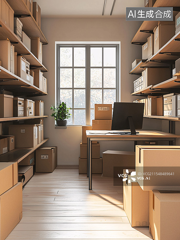 【AI数字艺术】仓库储物间图片素材