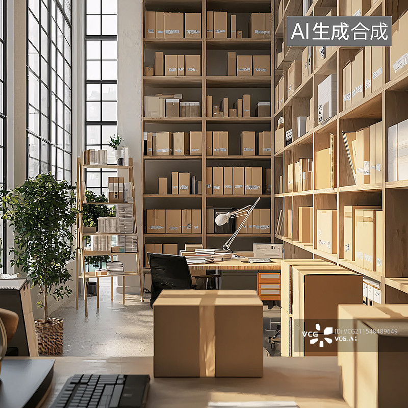 【AI数字艺术】仓库储物间图片素材