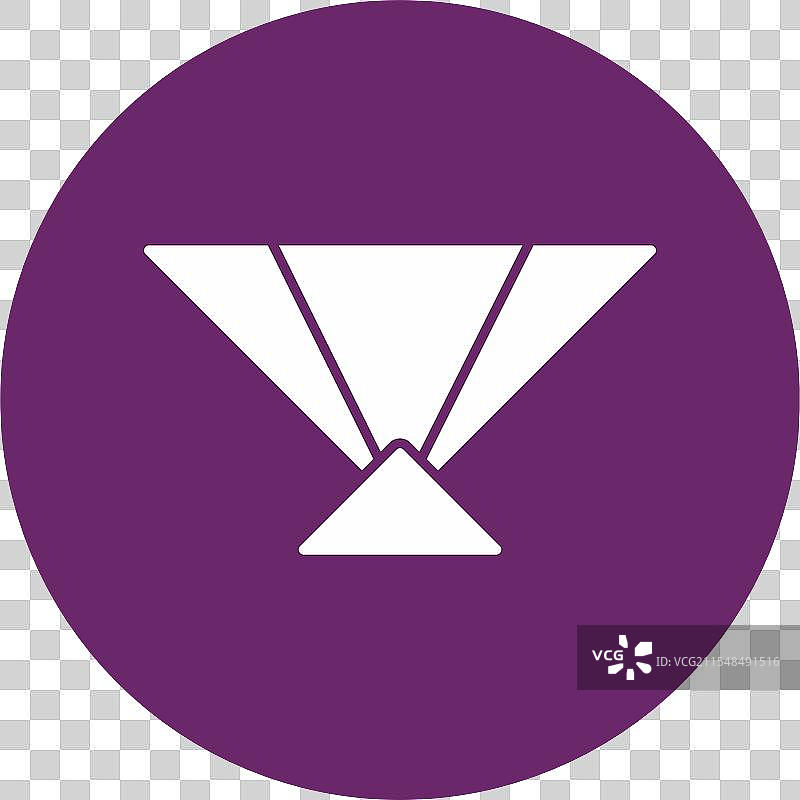 手扇图标圆形图案图片素材