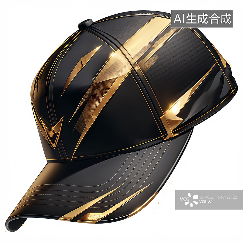 【AI数字艺术】鸭舌帽、嘻哈、街头、帽子、卡通、C4D、图标、炫酷图片素材