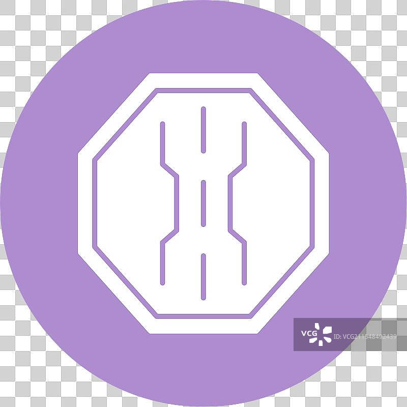 狭窄道路图形圆形图标图片素材