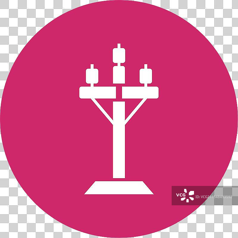 高压符号圆形图标图片素材