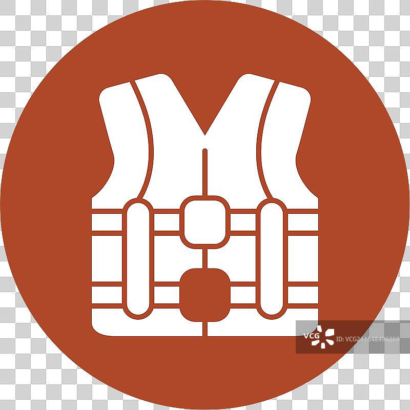 救生衣图标圆形图案图片素材