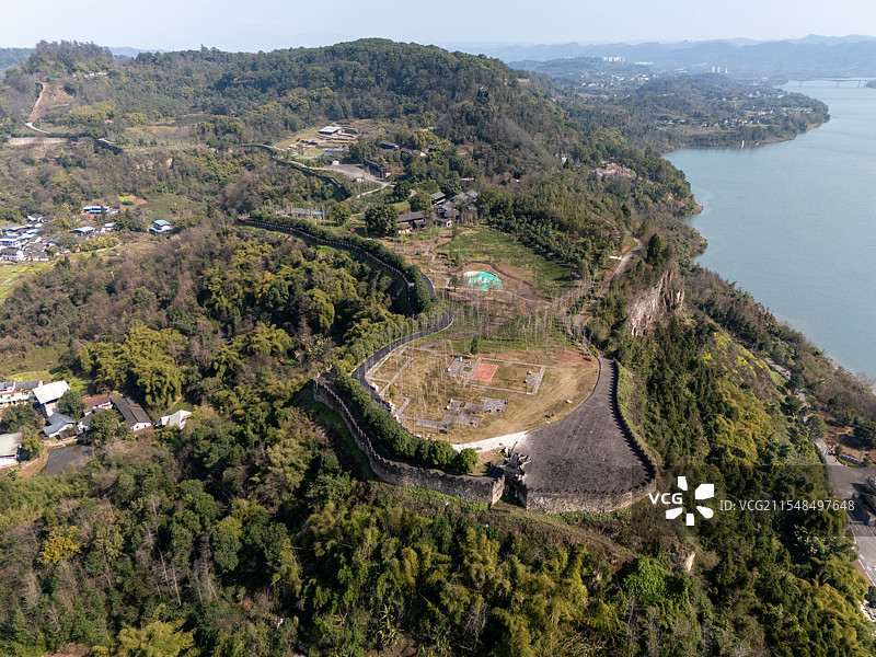 重庆合川钓鱼城镇西门图片素材