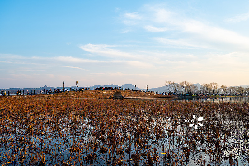 西湖断桥图片素材