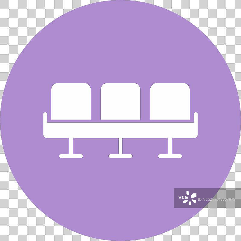 座位符号圆形图标图片素材