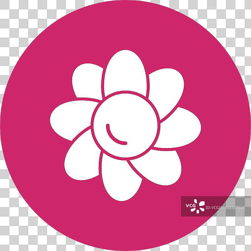 铁线莲图标圆形符号图片素材