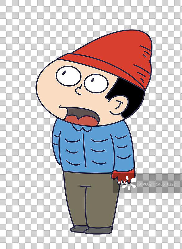 戴帽子穿羽绒的人物图片素材