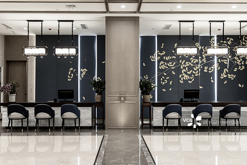 酒店大堂客厅会客室图片素材