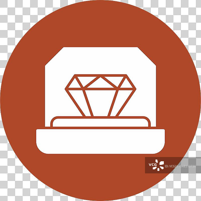 订婚戒指图标圆形符号图片素材