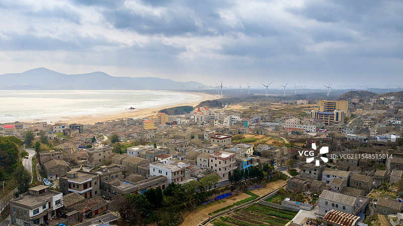 航拍视角下的平潭岛图片素材