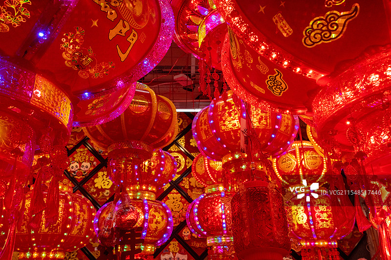 中国春节红灯笼图片素材