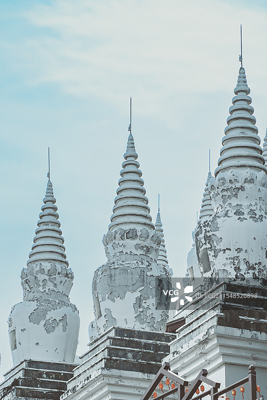 四川绵阳罗汉寺——白塔图片素材