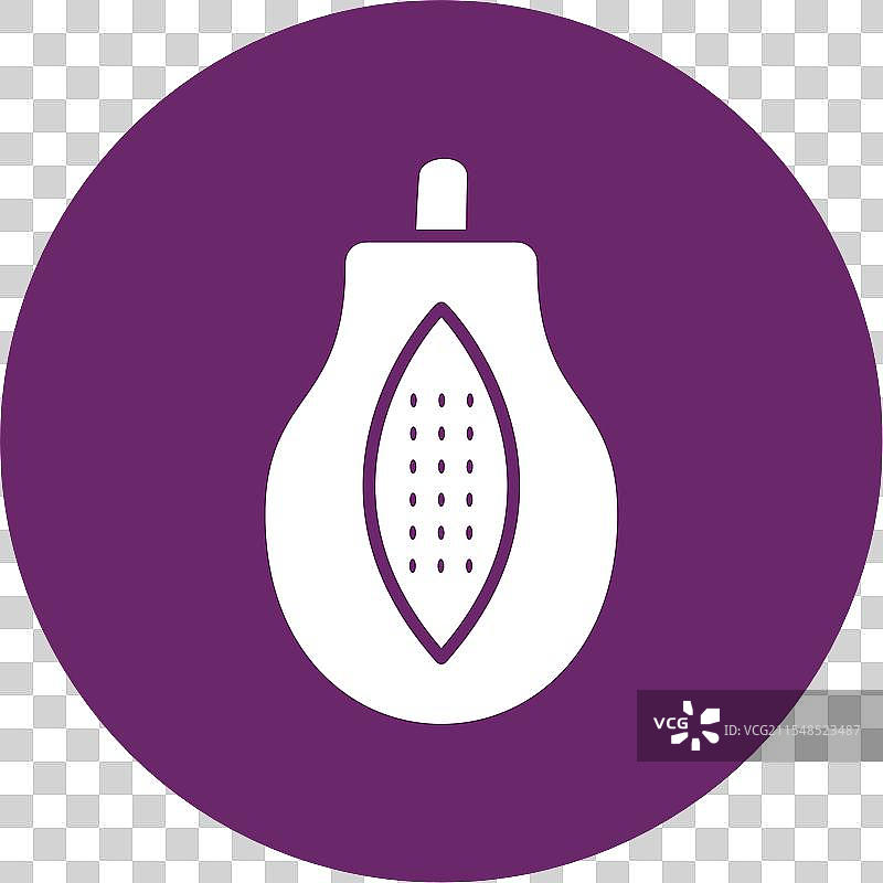 木瓜图形圆形图标图片素材