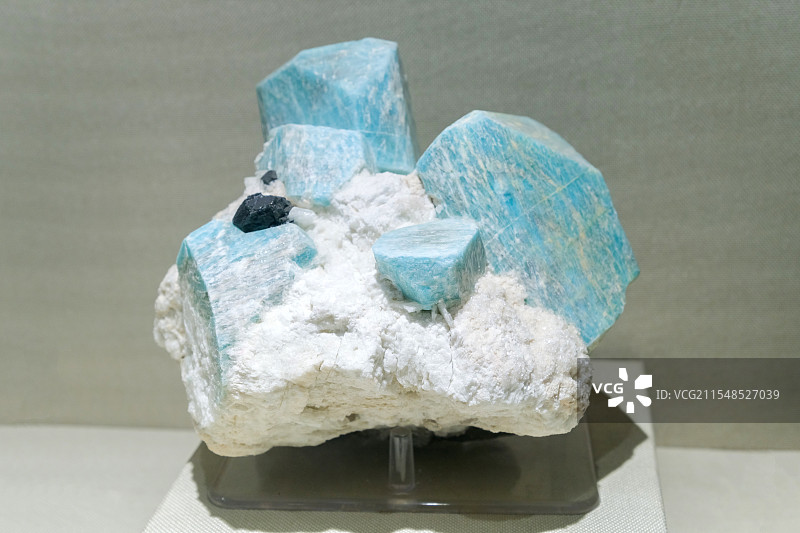 微斜长石 美国产 山东地质博物馆图片素材