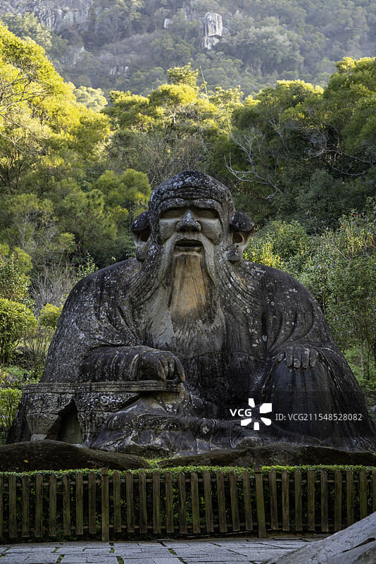 泉州清源山老君造像老子雕像道家思想图片素材