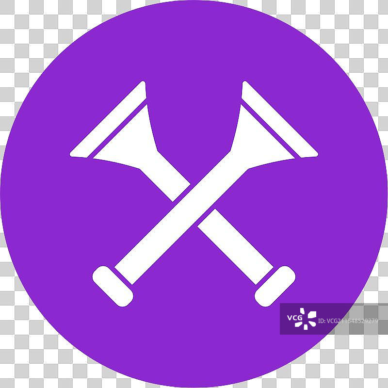 呜呜喇叭图标圆形图案图片素材