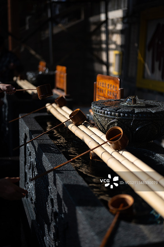南普陀寺祈福图片素材