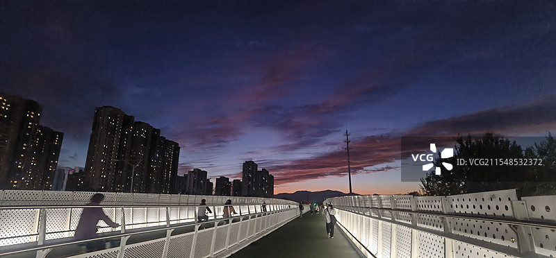 北京回龙观自行车专用路图片素材