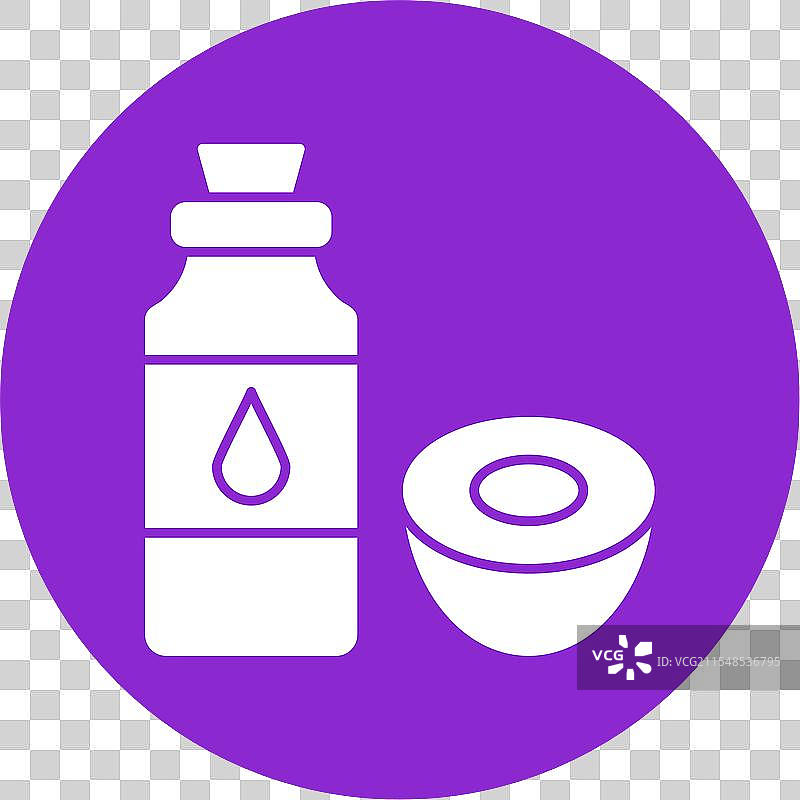 椰子油图标圆形符号图片素材