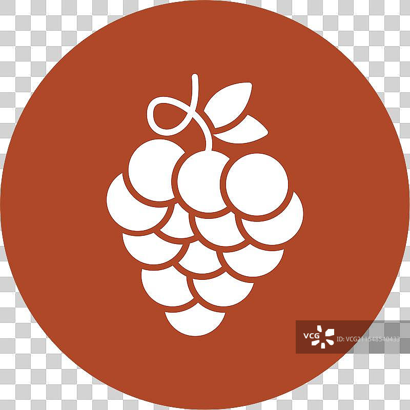 齐芬达尔葡萄图标圆形符号图片素材