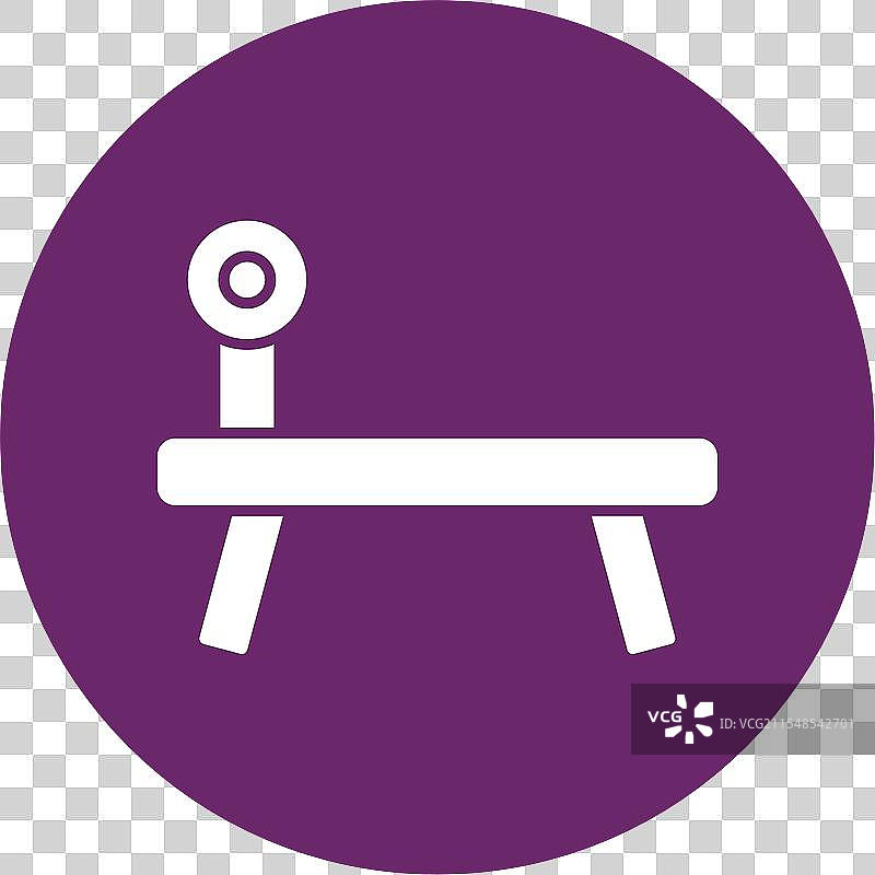 卧推图标圆形符号图片素材