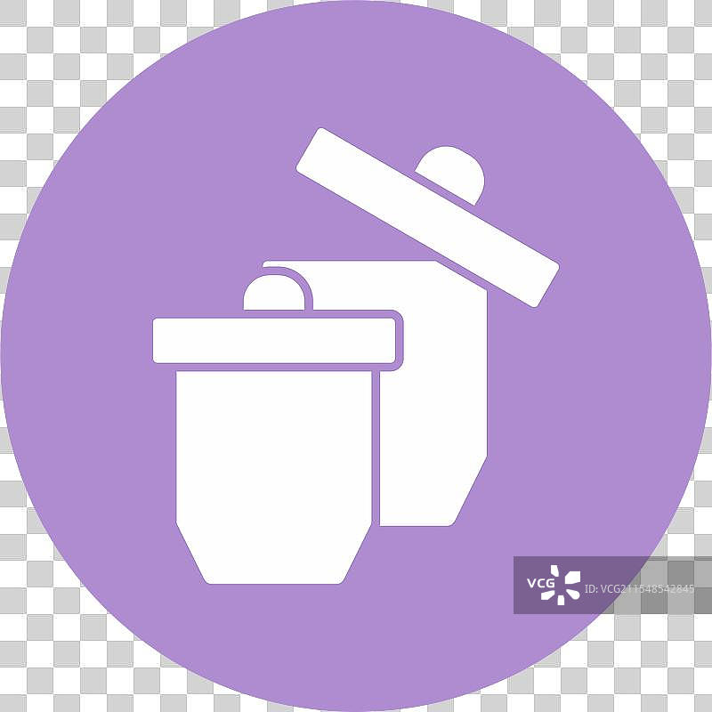 坩埚符号圆形图标图片素材