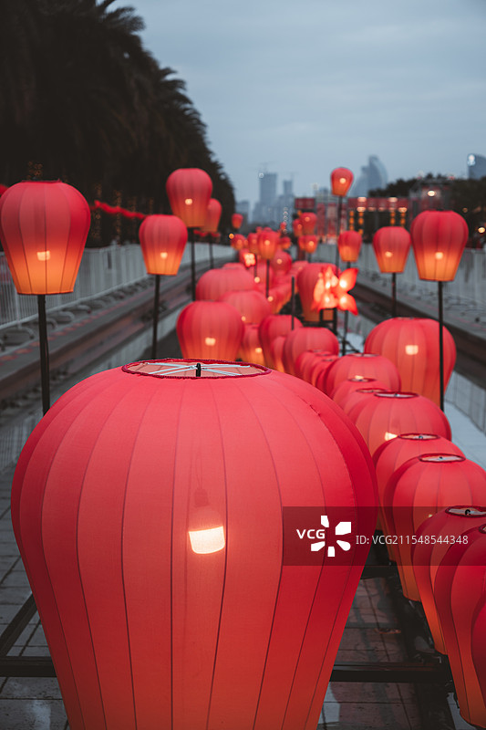 海湾公园元宵灯展图片素材