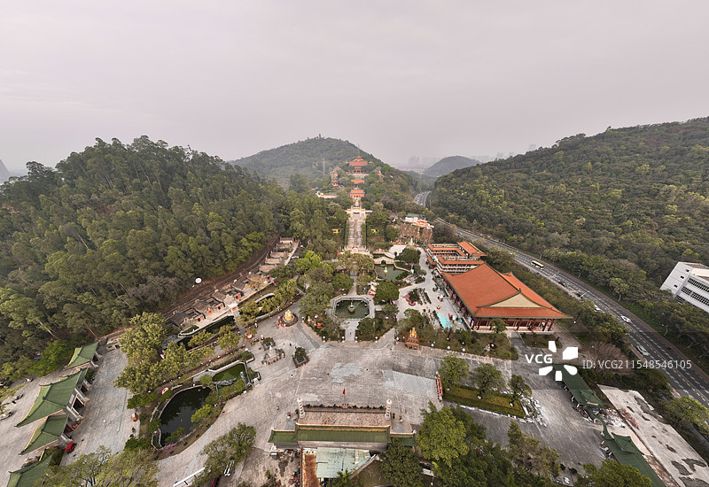 顺德宝林寺与顺峰山公园图片素材