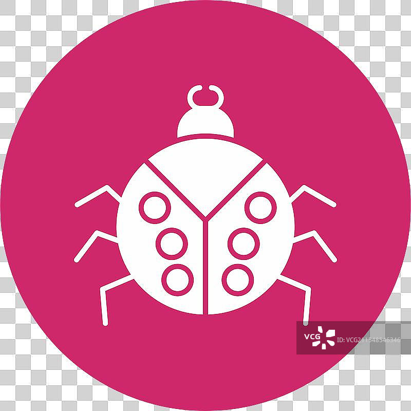 甲虫图形圆形图标图片素材