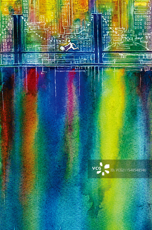 五光十色的世界插画图片素材