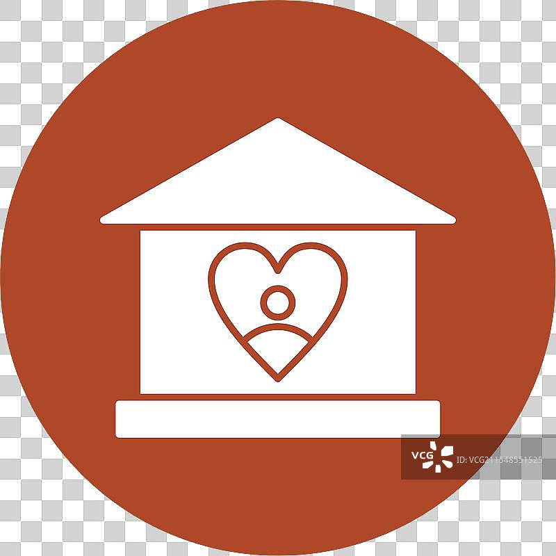 孤儿院图标圆形符号图片素材