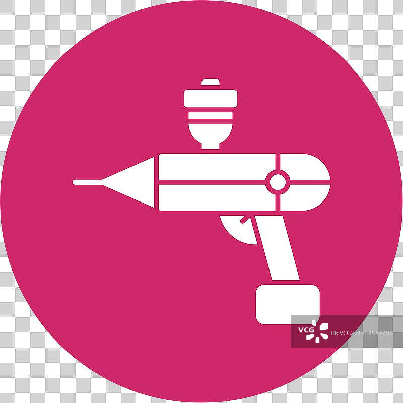 喷枪图形圆形图标图片素材