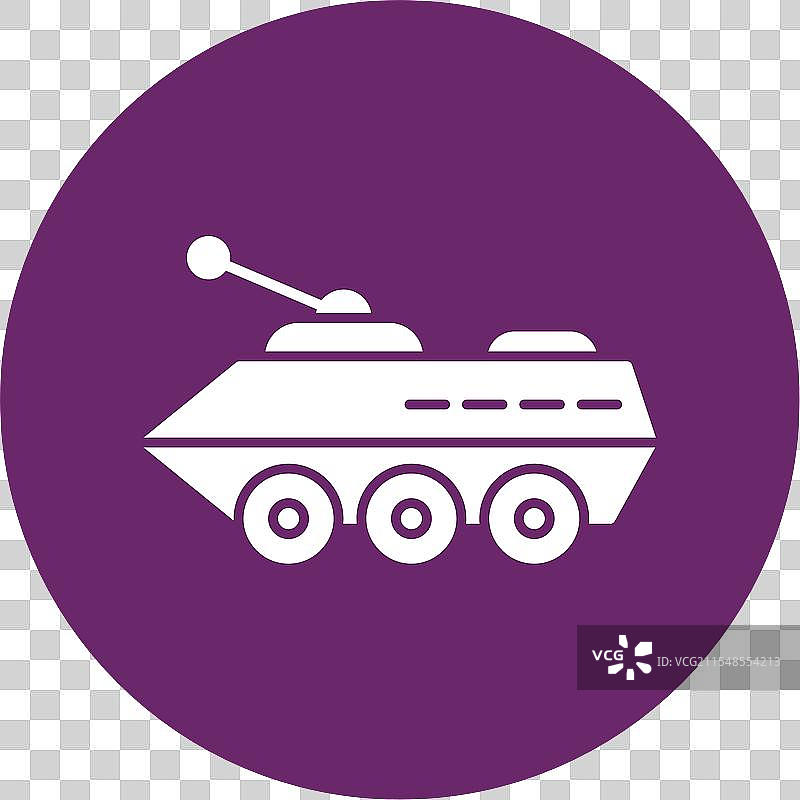 装甲车图标圆形图案图片素材