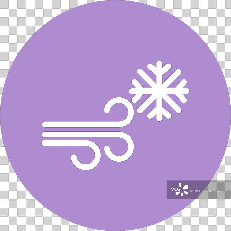 暴风雪符文圆形图标图片素材