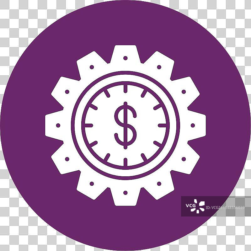 时间就是金钱的图标圆形符号图片素材