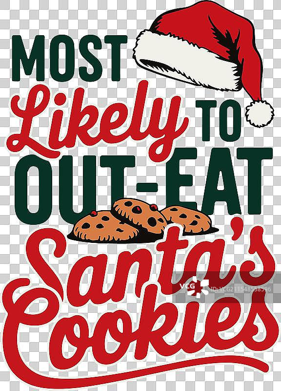最有可能吃掉圣诞老人饼干的人图片素材
