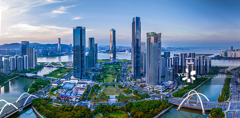 珠海横琴粤澳深度合作区金融岛图片素材