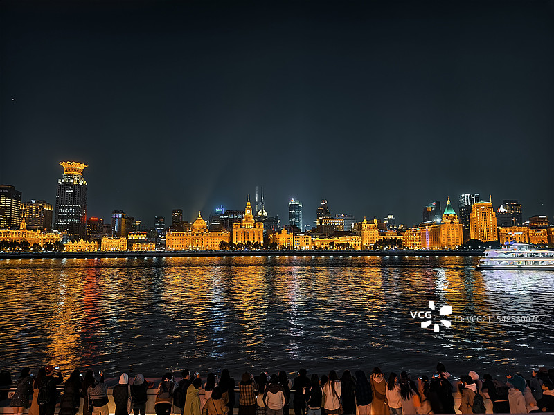 上海外滩夜景图片素材