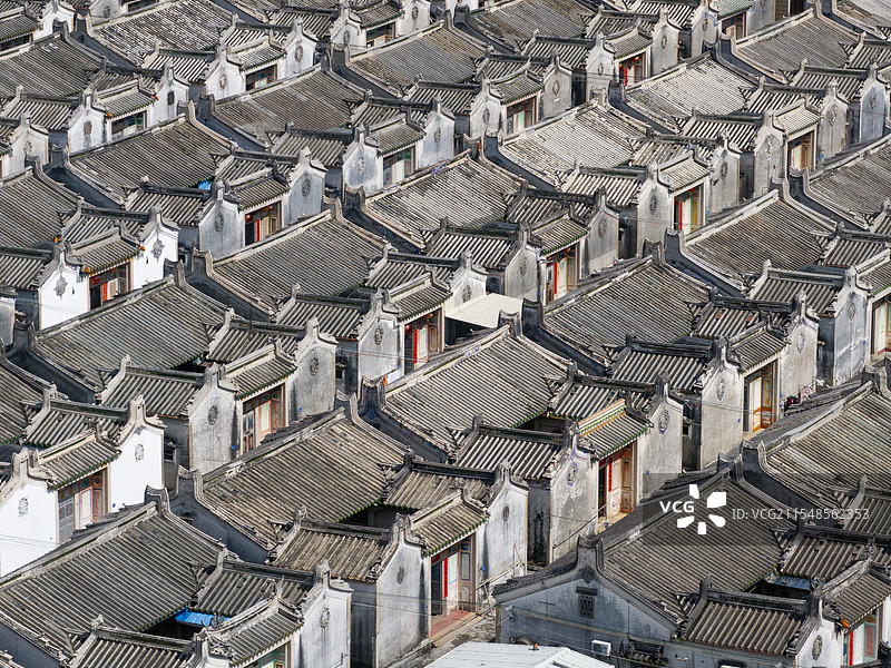 广东省揭阳市普宁市大坝镇白坑村潮汕民居古建筑图片素材