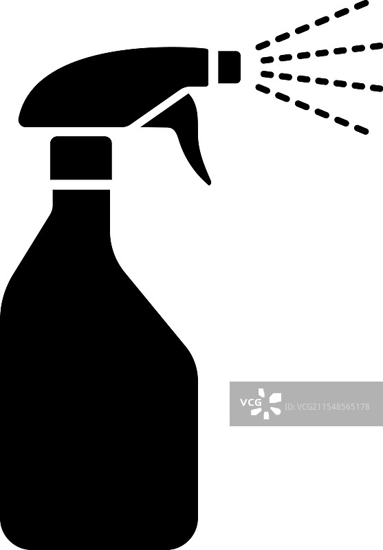 扁平风格的喷雾瓶图标图片素材