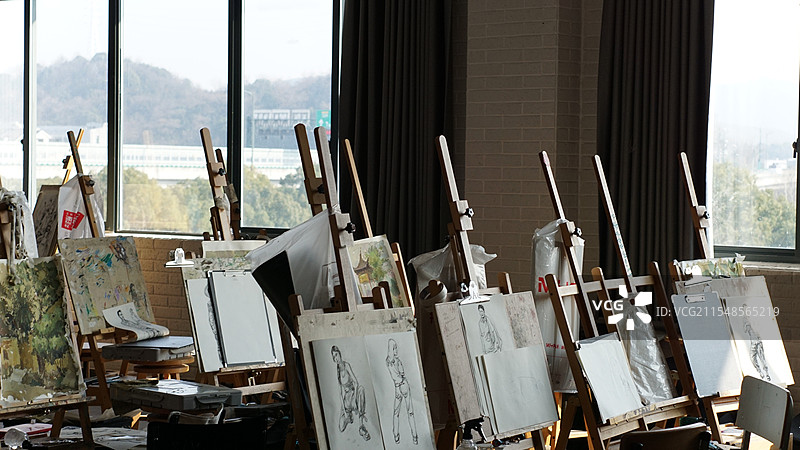 画室一角图片素材