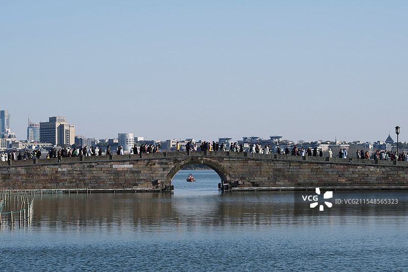 杭州西湖断桥图片素材