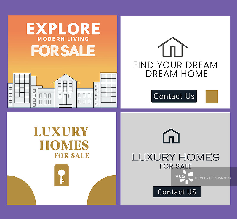 房地产帖子模板图片素材