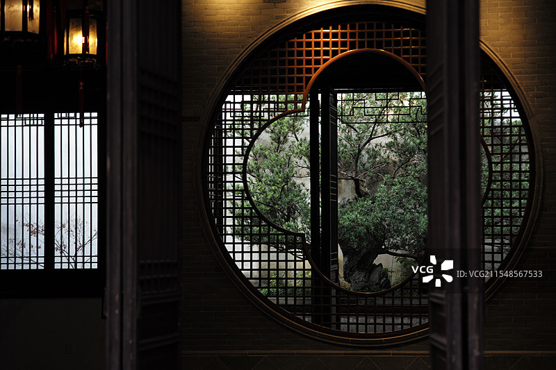 苏州园林 中式 庭院图片素材